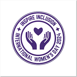 Inspire Inclusion Women's International Day 2024 Posters and Art